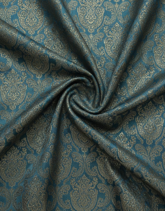 Gold Paisley Jacquard Brocade