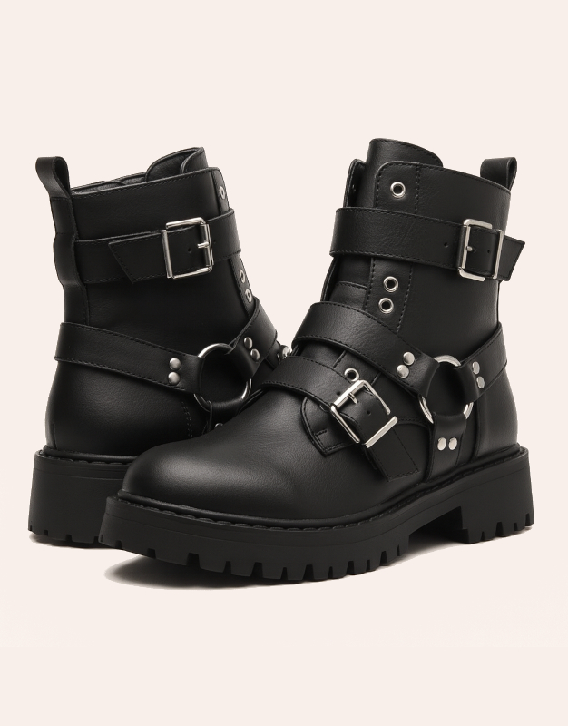 Biker Chunky Ankle Boot