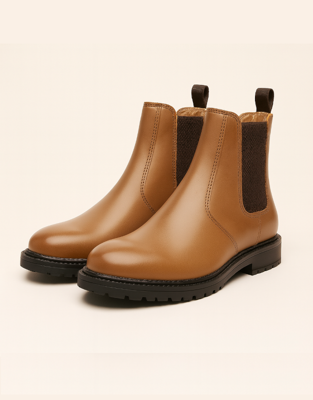 Leather Chelsea Boot (Tan)