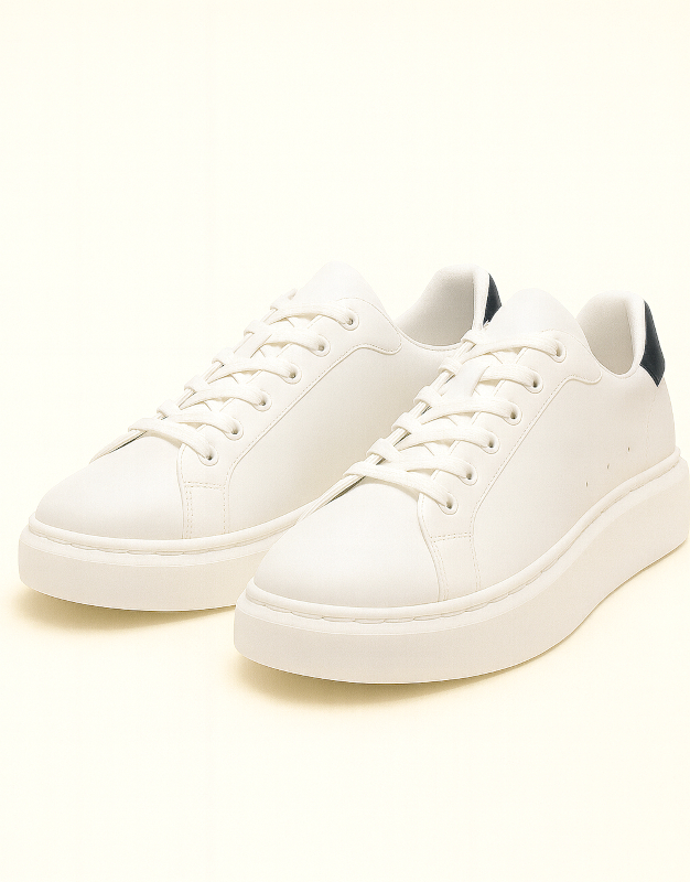 Chunky lace-up white sneaker