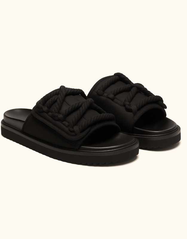 Neoprene tech slide sandal