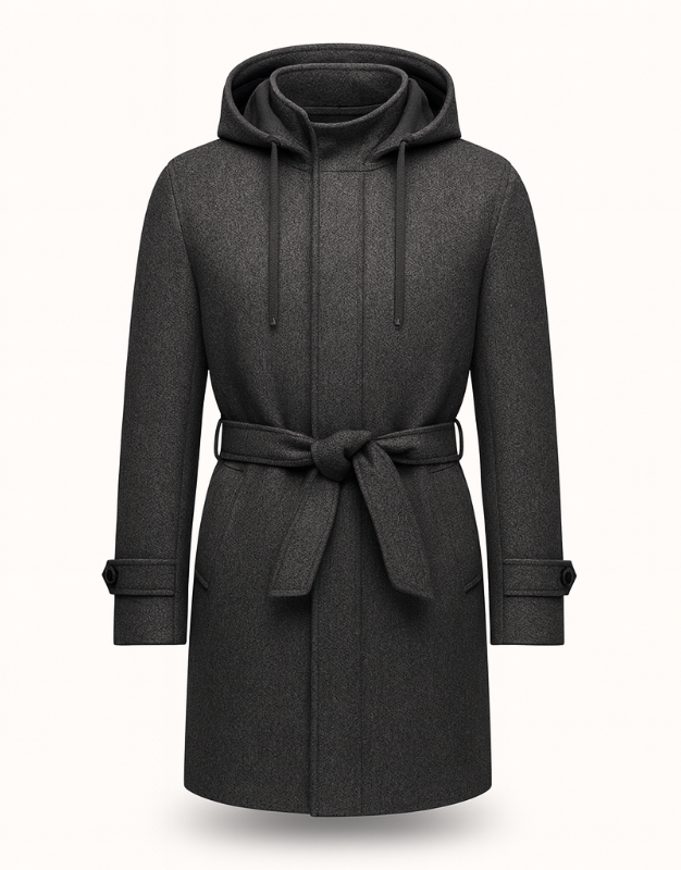 Lightweight Hooded Trench Coat