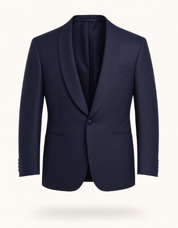 Single-Breasted Navy Blazer