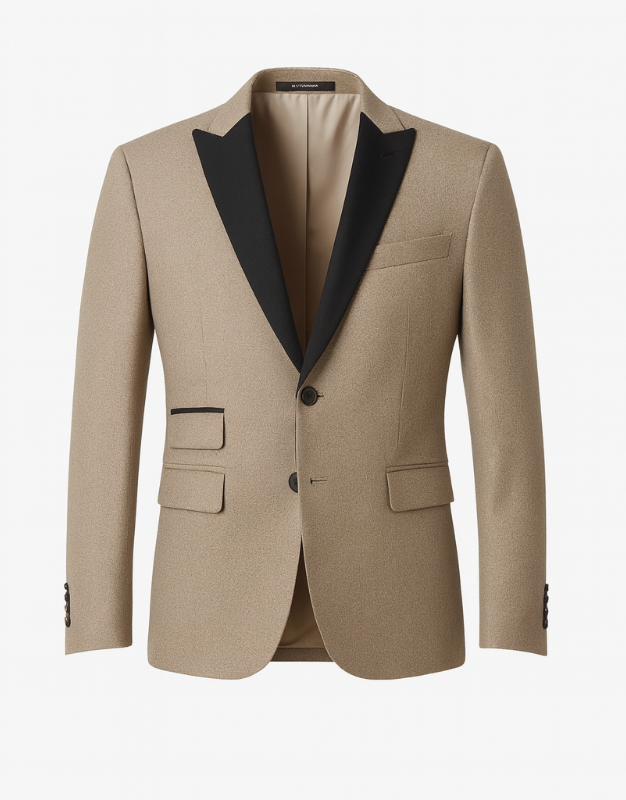 Slim Fit Beige Blazer