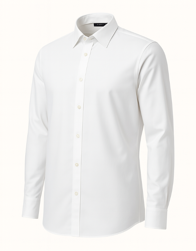 Plain White Regular-Fit Shirt