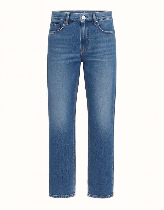 Classic Straight Jeans – Denim Blue