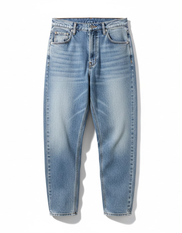Loose Straight Jeans – Light Denim