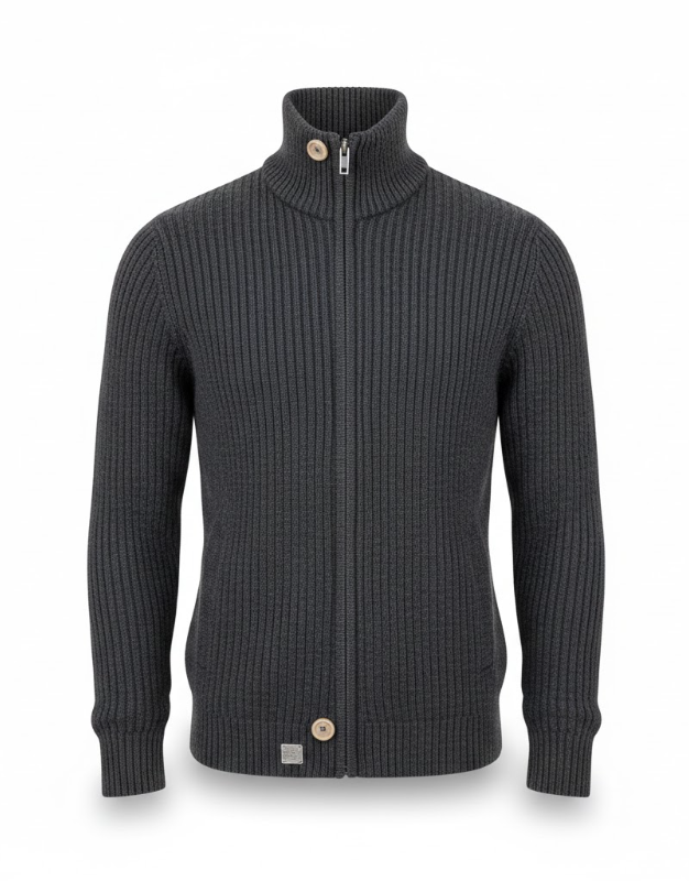 Zip-Up Cardigan