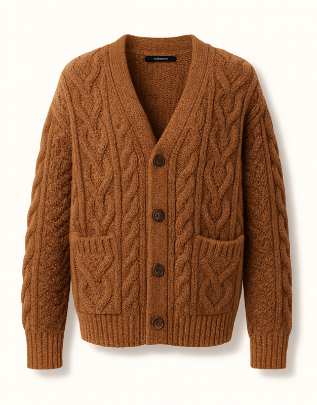 Cable-Knit Cardigan