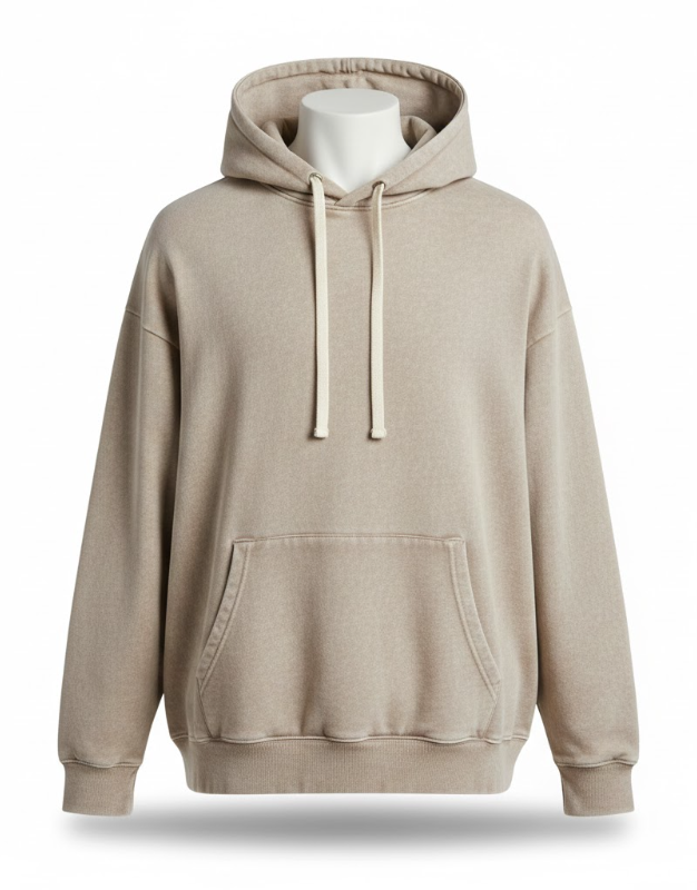 Loose-Fit Washed Hoodie