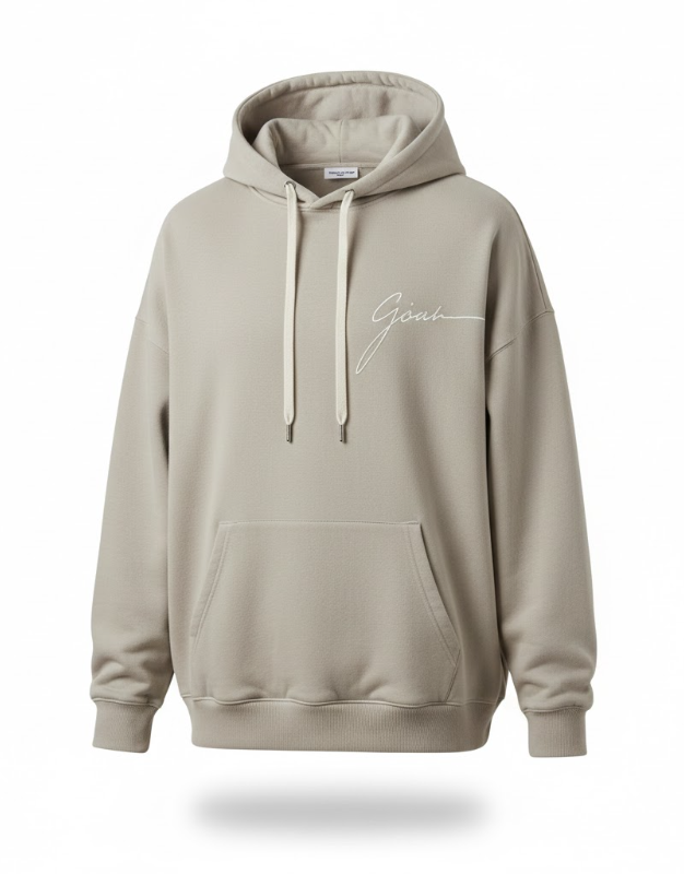Loose-Fit Printed Pullover Hoodie
