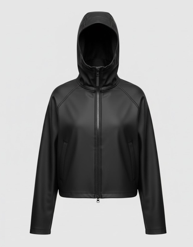 Premium Waterproof Cropped Rain Jacket