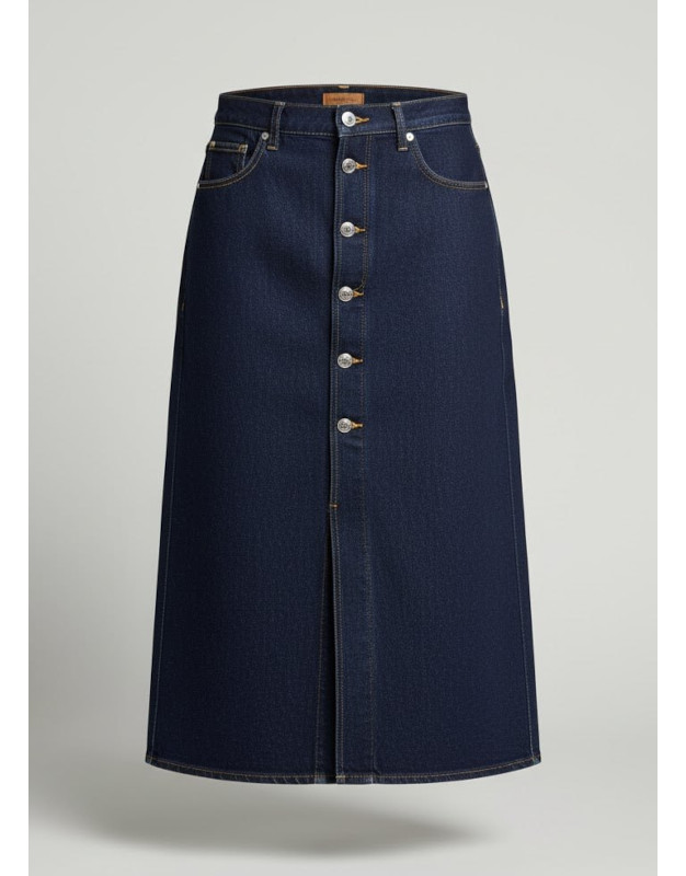 Denim Midi Skirt