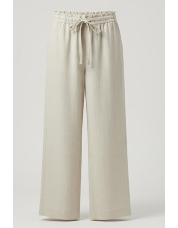 Tailored Wide-Leg Linen Pants