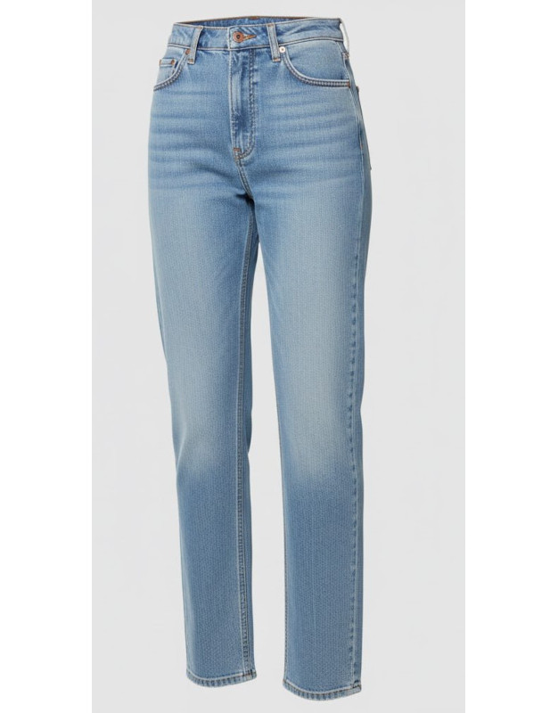 High-Rise Straight Leg Jeans