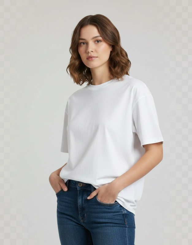 Basic Oversized White T‑Shirt