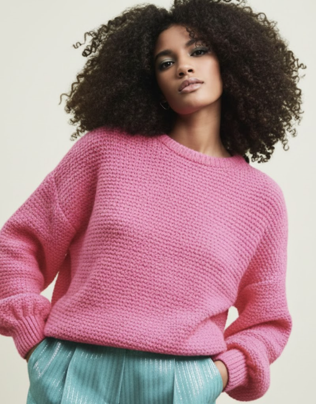 Oversized Crew-Neck Sweater