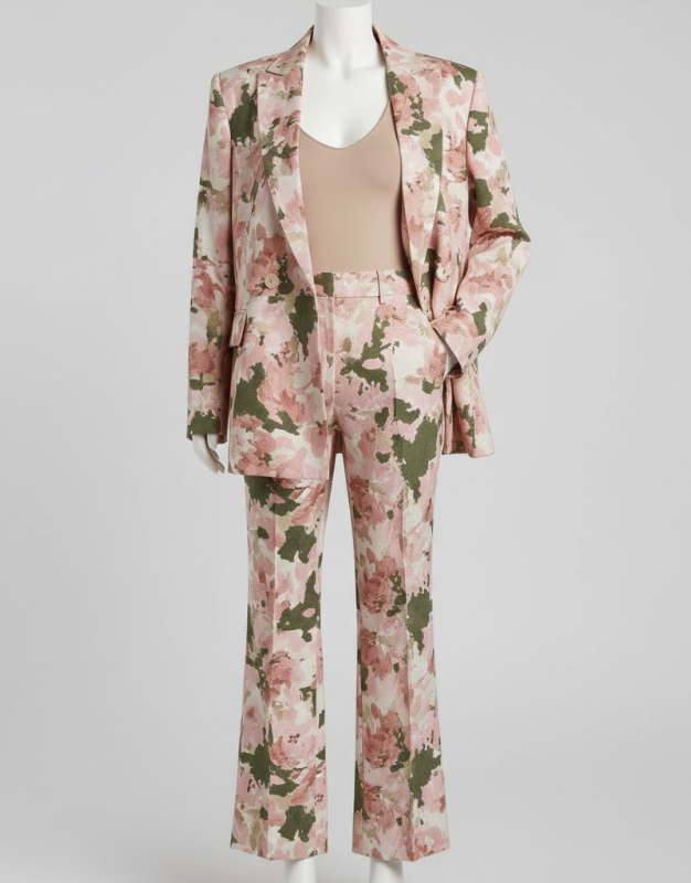 Double-Breasted Oversized Blazer Suit